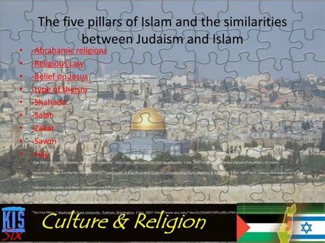 how are the 5 pillars of islam similar to judaism